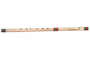 SG Musical C Sharp Base Right Hand Bamboo Flute/Bansuri Size 34 Inches