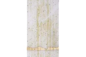 HERLIKOFER Wachsverzierfolien pastell gestreift Anzahl 1 Stück, Größe 225 x 90 mm, Farbe elfenbein/gold/schwarz getupft