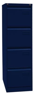 Bisley Hängeregistraturschrank LIGHT, 1-bahnig – 4 Schübe, DIN A4 lichtgrau – Büroschrank Hängeregistraturschrank Karteischrank Registraturschrank - 2