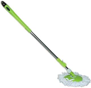 Tanshi Spin Mop Rod Stick with One Microfiber Refill (Colour: Green)