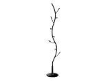 Versa 18790001 - Perchero de metal y madera, 185 x 32 x 32 cm, color negro