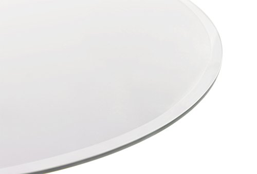 Professional Bevelled Round Glass Mirror Plates 5mm Wedding Table