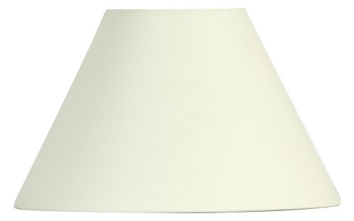 Oaks Lighting Lampenschirm aus Baumwolle, rund/konisch, 40,5 cm, creme