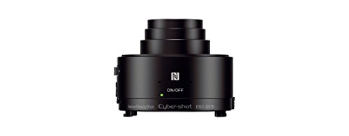 Sony DSC-QX10 Fotocamera Lens-Style per Smartphone, Sensore CMOS Exmor R da 7,76 mm e 18,2 Megapixel, Obiettivo Sony G con Zoom Ottico 10x, Nero