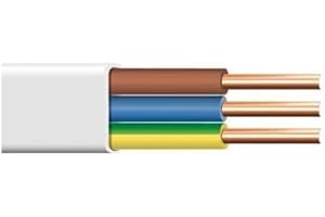 amslight Flat Wet Room Cable Installation Cable YDY NYM-J 3 x 1.5 mm² from 0.83 ft/m