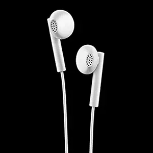 Lava Elements E3 Earphone with Mic and Stereo Sound, White