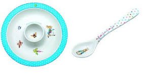 Petit Jour Paris Peter Rabbit Spoon and Egg Cup Plate set