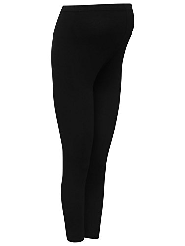 M&Co Heavenly Bump Maternity Black Over The Bump Soft Jersey Leggings Black L