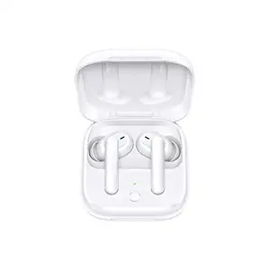OPPO Enco W51 Bluetooth Wireless Earphones with Mic, Support (ANC) Hybrid Active Noise Cancellation (up-to-35dB), 24H Battery Life, IP54 Dust & Water Resistant,Supports Android and iOS?White?