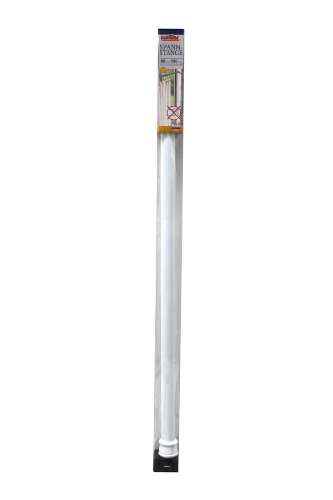 Gardinia 3550 Spannstange 23/26 mm, Metall, ausdrehbar 80-130 cm, vielseitig einsetzbar, ohne Schrauben und Bohren, weiß - 5