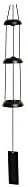 Tibetan Spirits Wind Chime Black 80cm - Triple Whispering Bells