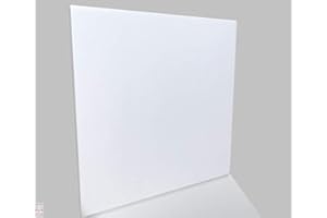 EURODECO (100 pezzi) Pannelli in morbido polistirene, per soffitto e per pareti, 50x50 cm, decorazioni, soffitti - rivestimento, Polistirolo puro XPS spessore 3mm