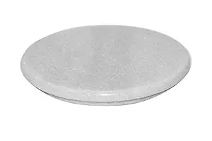 EAKDANT PRODUCT White Marble Chakla Ring Base Rolling Pin Board, Roti Maker - from Banks of Holy River Narmada (9 Inch/Standard)