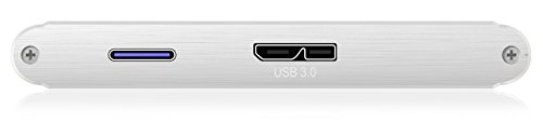 Icy Box IB-243U3 Externes Gehäuse für 2,5″ (6,35 cm) SATA HDD/SSD (Bauhöhe bis 7 mm) mit USB 3.0 Anschluss (UASP), SATA III, Aluminium, silber - 3
