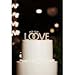 Produktbild Love Cake Topper Paar Ringe Kuchendekoration für Hochzeitstorte Rustikal