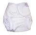 Nature Babies Classic Wrap Washable Nappy with Velcro Fastening - White