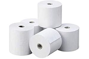 TERMICO Rollo de papel Térmico 57 x 60 x 12 mm 10 Unidades valido impresoras de 58mm TPV Cajas Registradoras, Calculadoras Impresoras genericas
