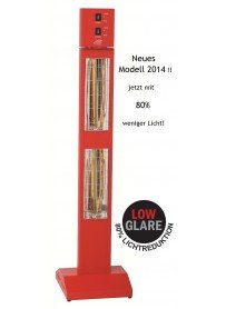 Preisvergleich Produktbild Infrarotstrahler Burda Smart Tower, 3000 Watt, IP20 (nicht wassergeschützt) - rot