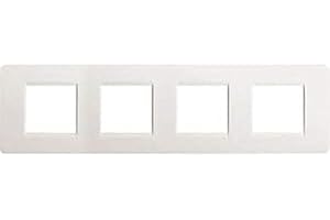 Bticino matix - Placa 2+2+2+2 módulos horizontal matix blanco