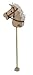 Hobby Horse With Sound 100cm Beige Band New Magic