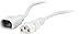 Price comparison product image IEC Mains Power C13 - C14 Extension Cable Kettle Lead PC TV Monitor DJ Lighting White 5m