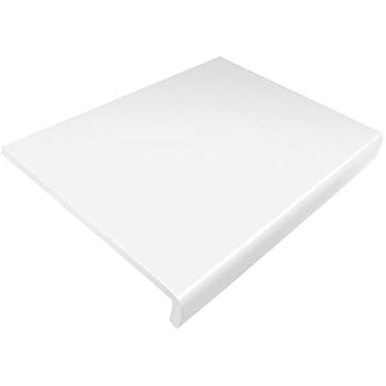 300mm White UPVC Blanking End Cap For 9mm Fascia & Window Boards - Double Ended
