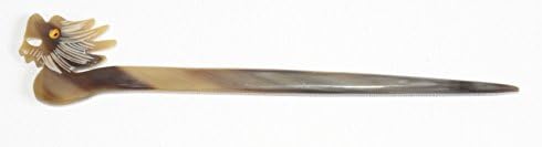 Handmade Water Buffalo Horn Hair Stick, Feng Shui Dragon