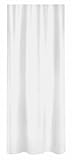 Spirella Primo Duschvorhang, Textil/Polyester, 180 x 180 cm, weiß
