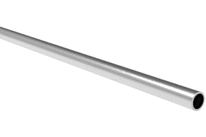 Sellon24® Tubo redondo de acero inoxidable V2A, tubo de barra de llenado, tubo de acero inoxidable, diámetro de 12,0 x 1,5 mm, tubo K320, barandilla (200 cm)