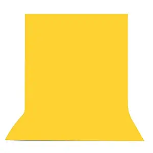 Boltove 8FTX12FT Yellow Backdrop Background Rod Pocket for Photography Backdrop,Photoshoot Background,Video production,Home decoration, Weddings, Narties, Newborns, Product photography, Screen Video Recording, Curtain