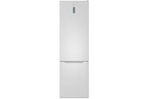 Teka NFL 430 S - Frigorífico Combi No Frost Total con 2 Puertas y Display Electrónico, de 201 cm, Frío No Frost Total Frigorífico y Congelador, Colores Blanco y Acero Inoxidable