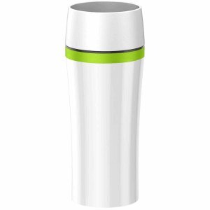 Preisvergleich Produktbild Emsa Isolierbecher Travel Mug Fun 0,36l weiß / grün