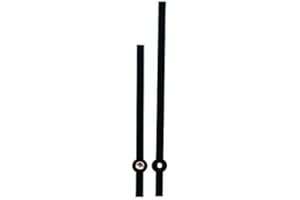 KLUG-VERSAND Coppia di lancette Baton per Junghans W838 e W817, in alluminio nero, lunghezza 140/100 mm
