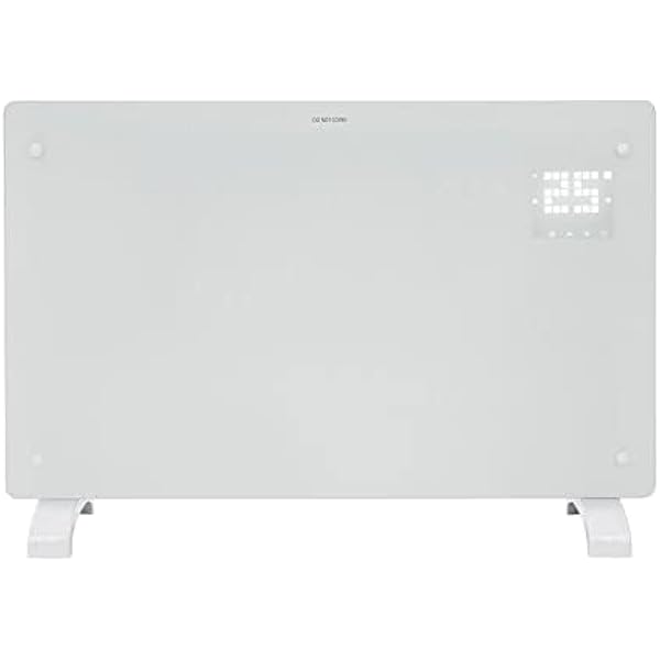 Devola Wifi Enabled Smart Electric Glass Panel Heater 1500W | Alexa Heating  Control, Open Window Detection, Wall Mounted u0026 Free Standing Low Energy  Heaters with Timer | Lot 20, DVPW1500WH (White) :