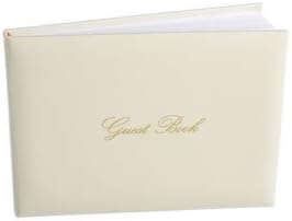Ivory and Gold Wedding Guest Book