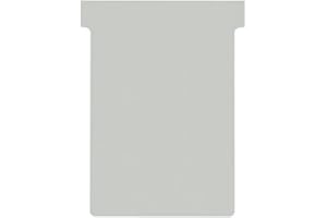 Nobo, Lot de 100 fiches T pour planning, Indice 3, Gris, 2003010