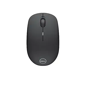 Dell Wireless Mouse  WM126 Black, Nicely Contoured Mouse That Feels Great in Either Hand, 2.4 GHz RF Wireless, Optical LED Sensor, 1000 dpi, 3 Buttons, up to 12 Months Battery Life,