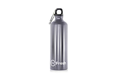 ReFresh Water Bottle - Lightweight (aluminium) Reusable Metal Water Bottle - BPA Free - 750ml (Silve ReFresh Water Bottle - Lightweight (aluminium) Reusable Metal Water Bottle - BPA Free - 750ml (Silve