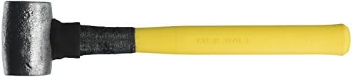 American Hammer AM4LNXFG Lead Hammer with NO Fail Kevlar Reinforced Fiberglass Shank and Cushion Ergo Grip, Silver, Medium