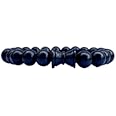 ANAWARIYAS Black Ebony Wood Bracelet | Karungali Kattai Beads with Ebony wood damru Bracelet for men/women | Original Karungali Bead 8mm Bracelet (Hand band) evil eye Bracelet