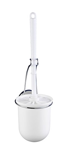 WENKO 20898100 Vacuum-Loc Wand WC-Garnitur Milazzo – WC-Bürstenhalter, Befestigen ohne bohren, Stahl, 10 x 36.5 x 12 cm, Chrom - 2