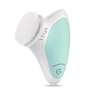 VEGA Cleanse Pro Facial Cleanser & Massager With Sonic Vibration Technique For Deep Cleansing, 2 Speed Settings For Cleansing & Exfoliation & IPX 6 Washable, Ideal For Skin Cleansing, Face Massaging & Makeup Removal (VHFC-03)