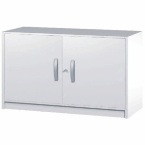 Preisvergleich Produktbild Kerkmann Flügeltürenschrank tec-art 2 OH HxBxT 82x100x42cm lichtgrau