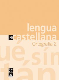 Quadern de Lengua castellana Ortografía 2 (Q LLENGUA CASTELLANA ESO)