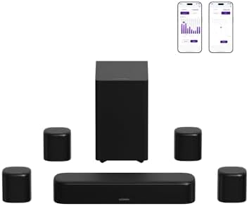 ULTIMEA 7.1Ch Surround Soundbar, 4 Altoparlanti Surround Soundbar TV, 330W Peak, Sistema Audio Surround, HDMI ARC, Soundbar TV con Subwoofer, Bluetooth® 6.0, Aura A40 Pro, 2026 Aggiornato