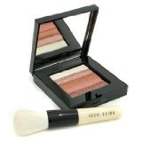 Bobbi Brown Bronze Shimmer Brick Set: Bronze Shimmer Brick Compact + Mini Face Blender Brush (Limited Edition) 2pcs