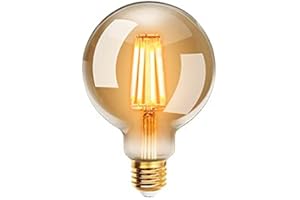 EXTRASTAR Bombilla Vintage LED E27, 4W Equivalente a 40W 400LM, Luz Cálida 2200K, No Regulable -1pc
