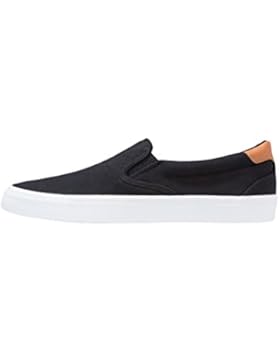 YOURTURN Loafer Herren Schwarz oder Weiß, uni - Slip on Sneaker modern - Canvas Sneakers sportlich