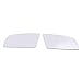 Produktbild Minzhi 1 Paar rechter und linker Seitenrückspiegel Glas weiß Ersatz für BMW E60 E61 04-08 51167065082 51167065081