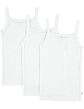 JOLO Underwear Mädchen Unterhemd im 3er Pack aus reiner strapazierfähiger Baumwolle zum Sparpreis